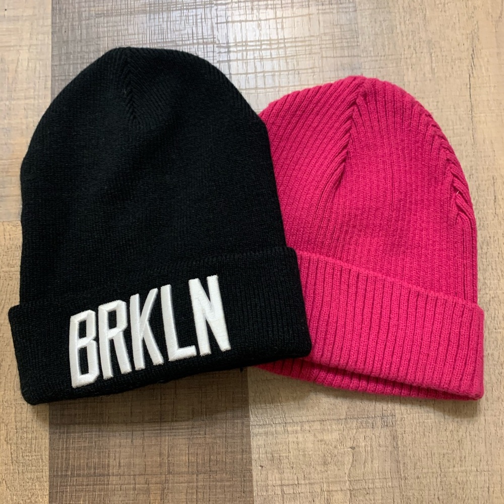 Beanies from Aritzia & Topshop